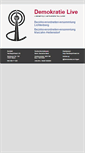 Mobile Screenshot of demokratielive.org