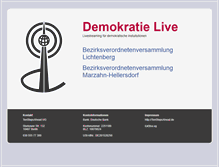 Tablet Screenshot of demokratielive.org